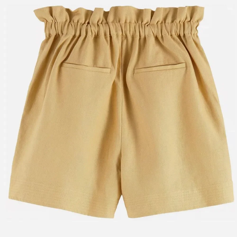SCOTCH & SODA Elasticated Linen Shorts size extra small new with tags